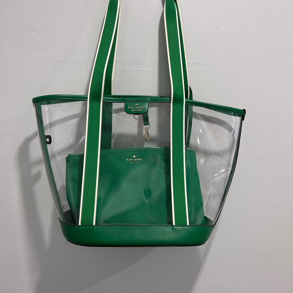 Kate Spade Green PVC Tote Bag
